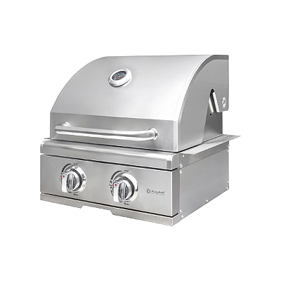 Churrasqueira a Gás Alluma Essential em Inox de Embutir - 2 Queimadores - A200ESS