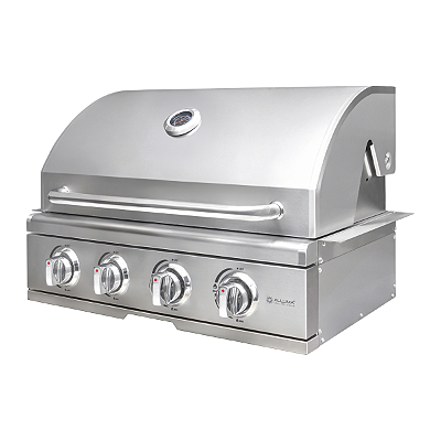 Churrasqueira a Gás Alluma Essential em Inox de Embutir - 4 Queimadores - A400ESS