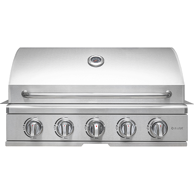 Churrasqueira a Gás Alluma Essential Em Inox  de Embutir - 5 Queimadores