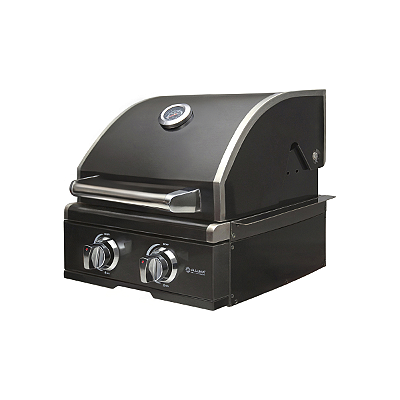 Churrasqueira a Gás Alluma Pro em Inox 304 Black Titanium - 2 Queimadores - A200PROBLACK