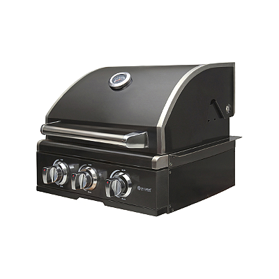 Churrasqueira a Gás Alluma Pro em Inox 304 Black Titanium - 3 Queimadores - A300PROBLACK