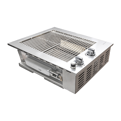 Churrasqueira a Gás Alluma Smokeless em Inox 304 - Sem Tampa - 2 Queimadores Infrared - A200SMO/WOL