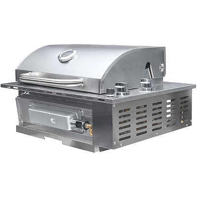 Churrasqueira a Gás Alluma Smokeless em Inox 304 - 2 Queimadores Infrared - A200SMO