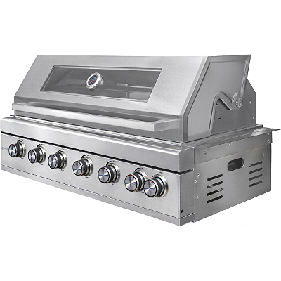 Churrasqueira a Gás Alluma Exclusive em Inox 304 Black Titanium - 6 + 1 Queimadores - A600EXCBLACK