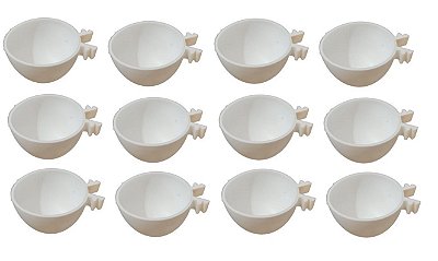 Kit 12 Porta Ovo Cosido Pássaros Leitoso - 35ml