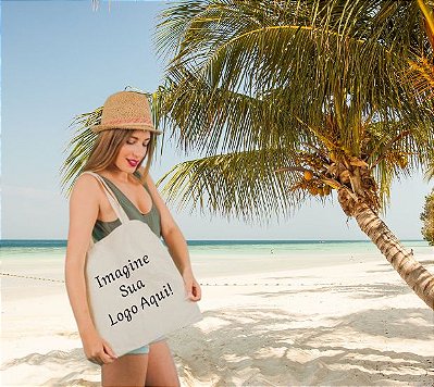 Ecobag de Algodão cru - Personalizada com a sua Logo ou Marca