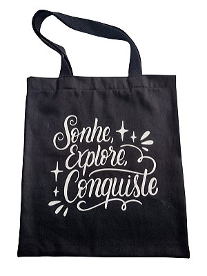 Ecobag de Brim preto - Personalizada com a sua Logo ou Marca