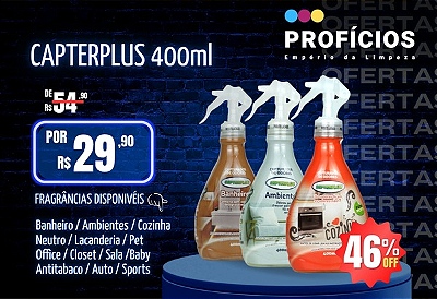 CAPTURADOR DE ODORES COZINHA 400ML CAPTERPLUS REF.:7891503071764