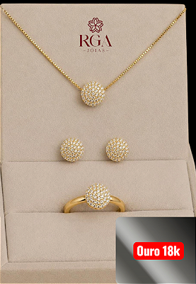 Conjunto em ouro 18k
