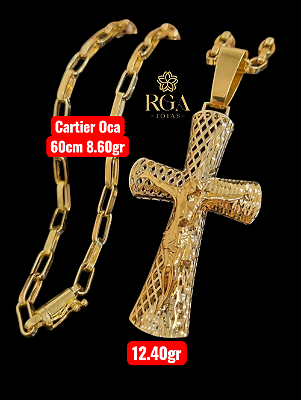 Corrente Cartier Oca em ouro 18k
