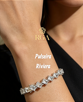 Pulseiras Rivieras em prata 925
