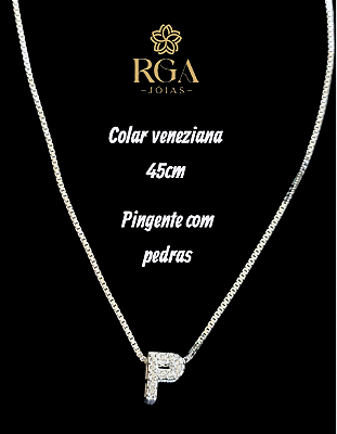 Conjunto feminino em prata 925