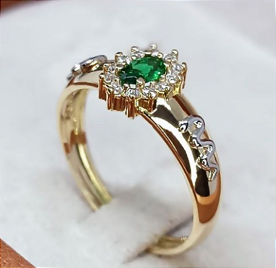 Anel de grau em ouro 18k