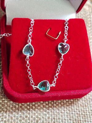 Pulseira Prata 950 com Pedras