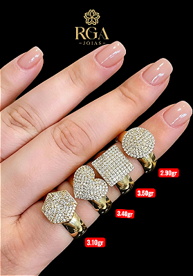 Anel feminino em ouro 18k