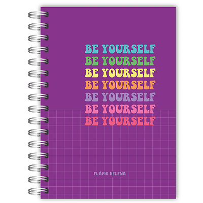 Caderno: Be Yourself - Cores