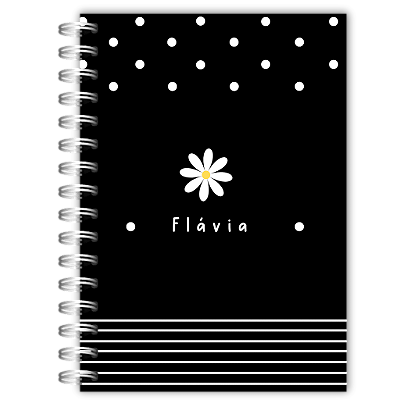 Caderno:  Margarida P&B