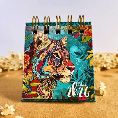 Leoa Coleção Coloring - Mini Calendário 2026