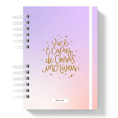 Planner: Você é Capaz de Coisas Incríveis 2026