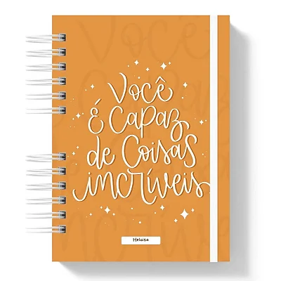 Planner: Você é Capaz de Coisas Incríveis - Laranja 2026