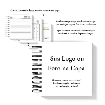 Mini Agenda: Seu Logo Aqui - Coleção Color Me