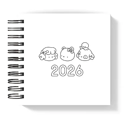 Mini Agenda: 2026 P&B II - Coleção Color Me