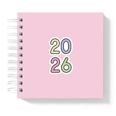 Mini Agenda: 2026 Rosa I - Coleção Color Me