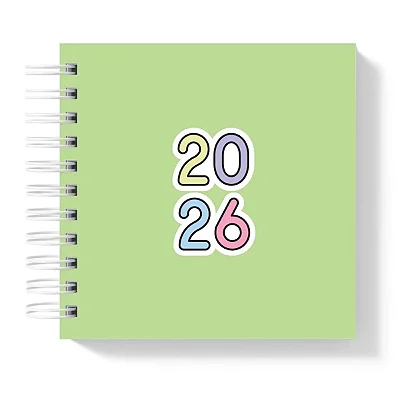 Mini Agenda: 2026 Verde I - Coleção Color Me