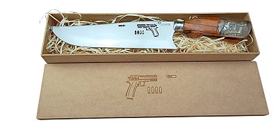 faca artesanal churrasco 10" aço inox 420