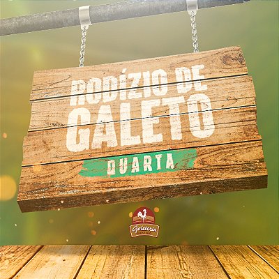 Rodízio de Galeto - Jantar - QUARTA - COMPRE AQUI!