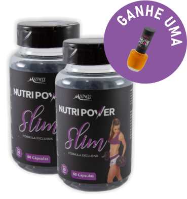 NUTRIPOWER SLIM CÁPSULAS EMAGRECIMENTO - TRATAMENTO 02 MESES