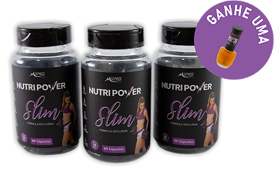 Kit Nutripower Slim Cápsulas Emagrecimento - tratamento 03 meses