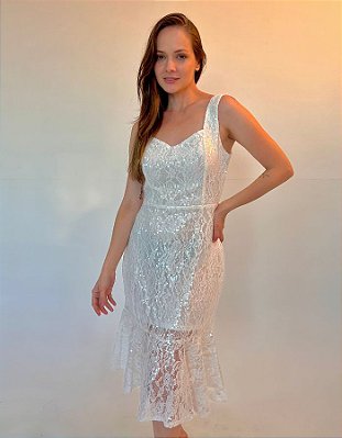 VESTIDO MIDI EM PAETE