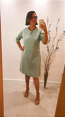 Vestido Curto Manga 3/4 -CR59202419