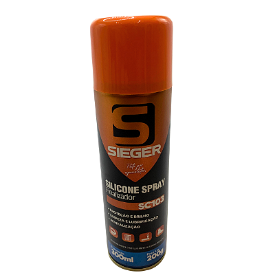 Silicone Spray Lubrificante 300ml Sieger Automotivo Carro