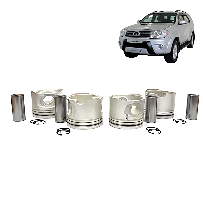 Jogo Pistao Std Com Pino Toyota Hilux Sw4 3.0 2005 Até 2011