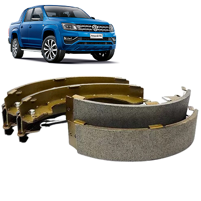 Jogo Sapata Freio Traseiro Vw Amarok 2.0 16V 2010/2021