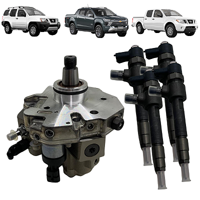 Kit 4 Injetores Bomba Alta S10 Blazer Frontier 2.8 Mwm
