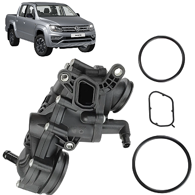 Válvula Termostática completa Amarok 3.0 V6 2017 à 2022