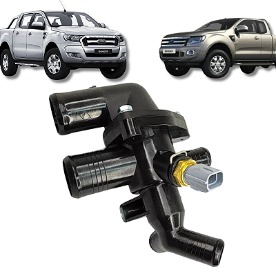 Válvula termostática Ford Ranger 2.2 3.2 2012 a 2023