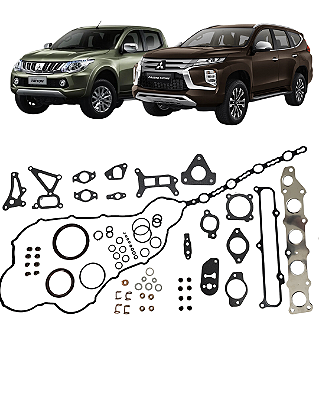 Jogo Junta Motor Completo Triton Pajero 2.4 16V 2016 a 2025