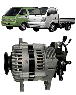 Alternador Com Bomba Vácuo Kia Besta Gs K2700 2.7 1998 a 2004