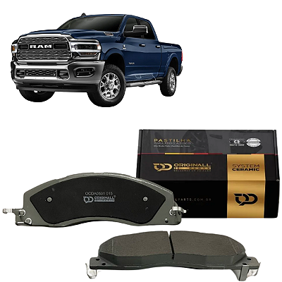 Jogo Pastilha Freio Dianteira Cerâmica Dodge Ram 2500 2009 a 2018