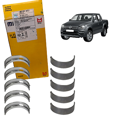 Jogo Bronzina Mancal 0,25 Amarok 2.0 16V Diesel 2010 a 2022