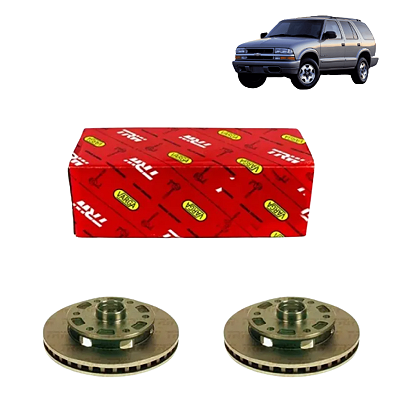 Par Disco Freio Dianteiro S10 Blazer 1995 A 1997 Ventilado - Trw