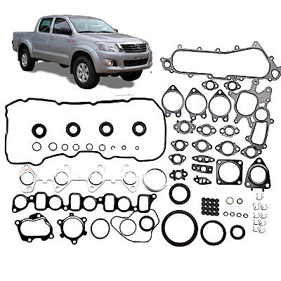 Jogo Juntas Motor 1KDFTV Hilux 3.0 16v 2005 a 2011