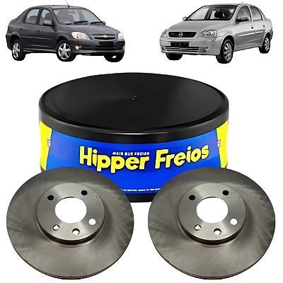 Par Disco Freio Ventilado Prisma 1.4 Corsa 1.8 Meriva 1.8