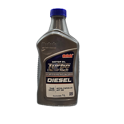 Óleo Motor 5w30 Acea C2/c3 Turbotech Synthetic Dulub Diesel
