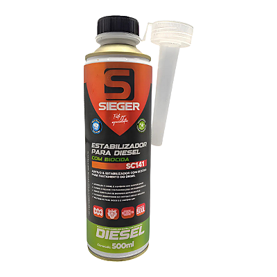 Aditivo Estabilizador Para Diesel Com Biocida 500ml Sieger