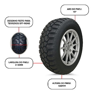 Pneu Aplus 315/60r18 Mt 33x12.50r18 118q Ram 15000 Rebel